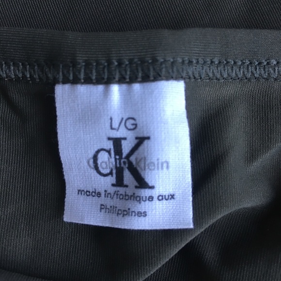 90’s Y2K Calvin Klein Olive Green Loungewear Tank Bra - Picture 4 of 9